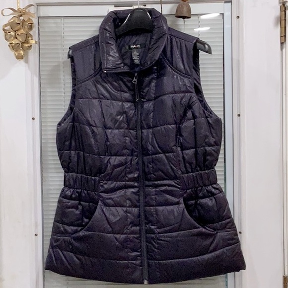 EUC STYLE AND CO LADIES PURPLE VEST SMALL - Picture 1 of 4